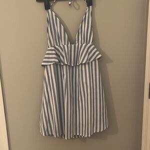Striped mini dress